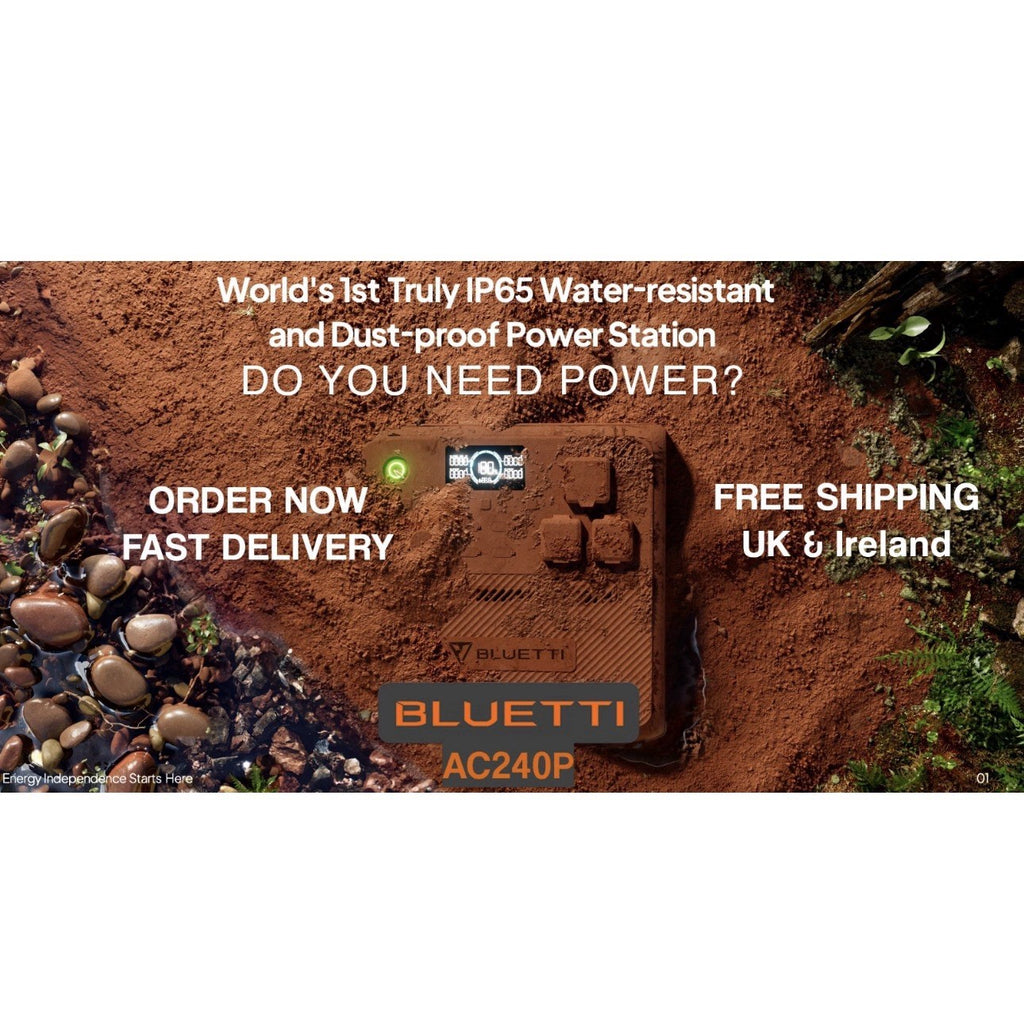 BLUETTI AC240P Portable Power Station 2400W 1843Wh Solar Generator