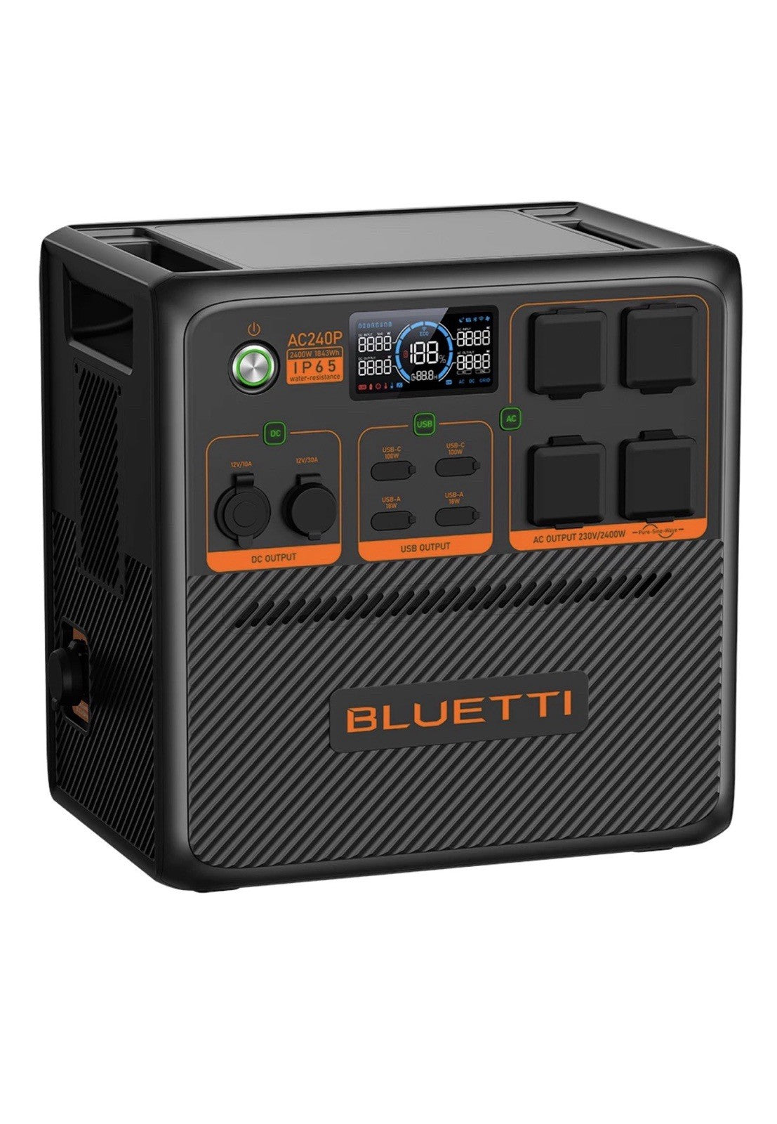 BLUETTI AC240P Portable Power Station 2400W 1843Wh Solar Generator