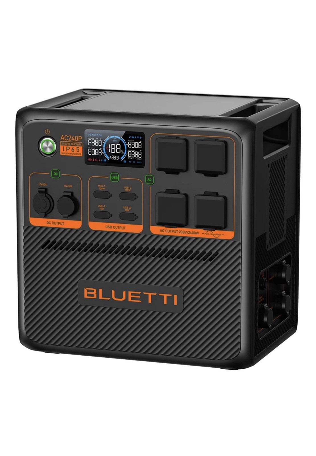 BLUETTI AC240P Portable Power Station 2400W 1843Wh Solar Generator