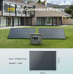 AFERIY AF-SG120 120W Monocrystalline Glass Solar Panel