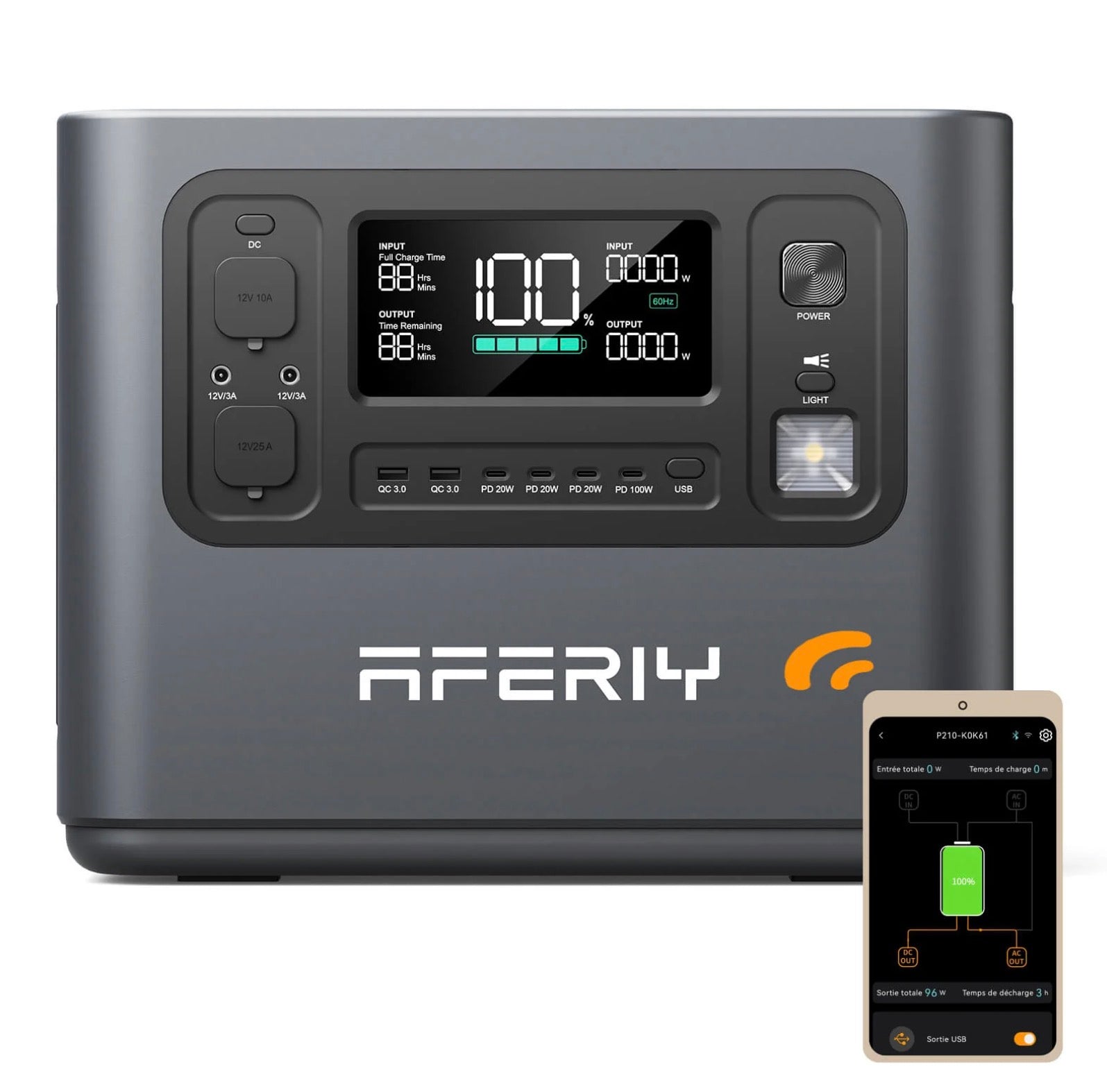 AFERIY P110-E 1200W 1008Wh Portable Power Station   APP Control