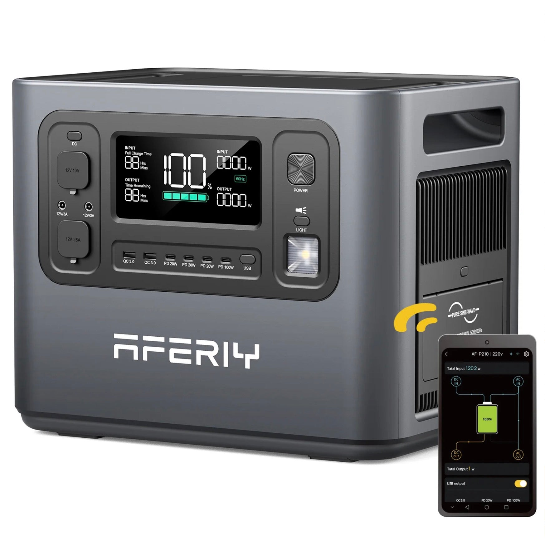 AFERIY P210 2400W 2048Wh Portable Power Station