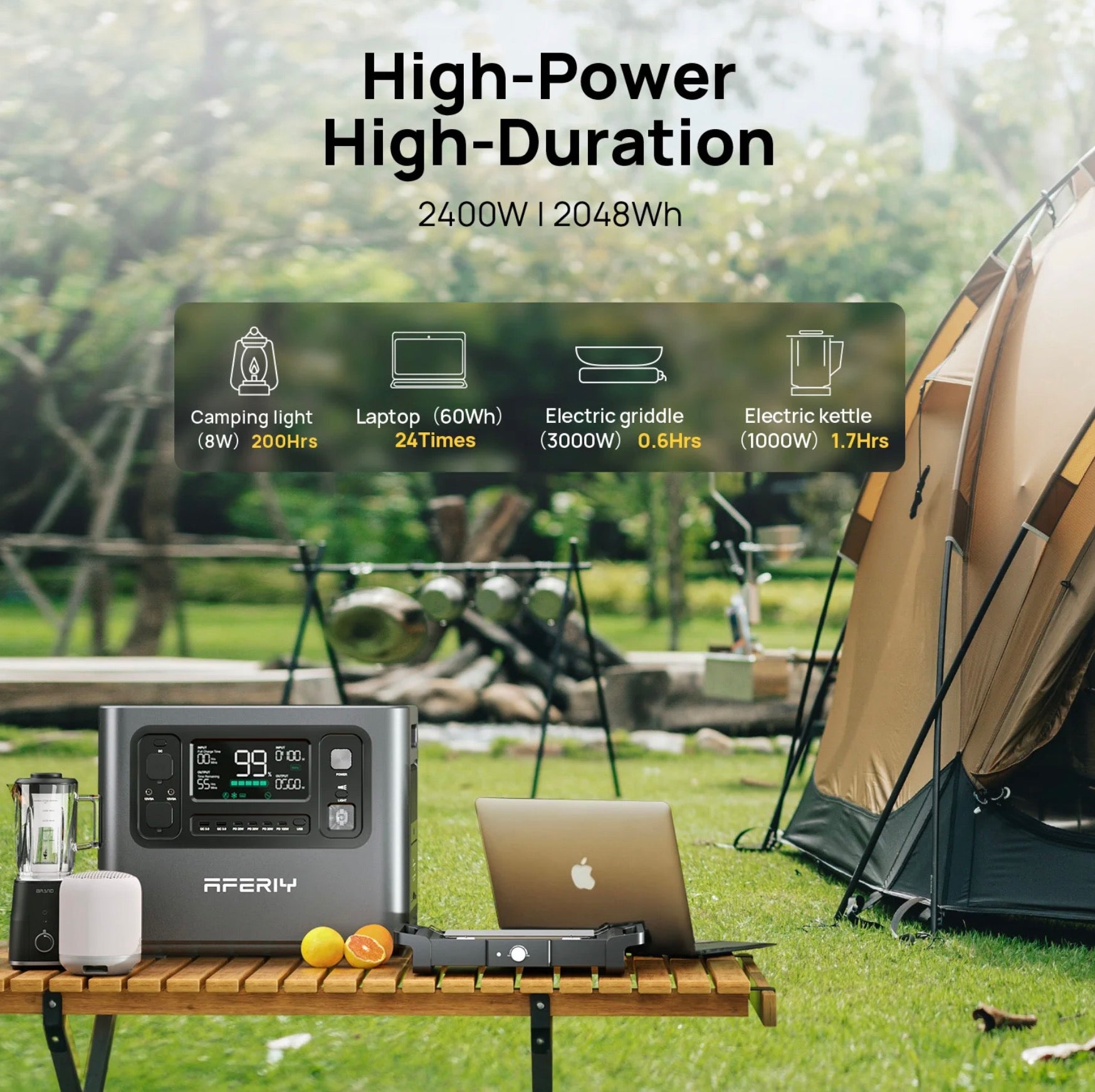 AFERIY P210 2400W 2048Wh Portable Power Station