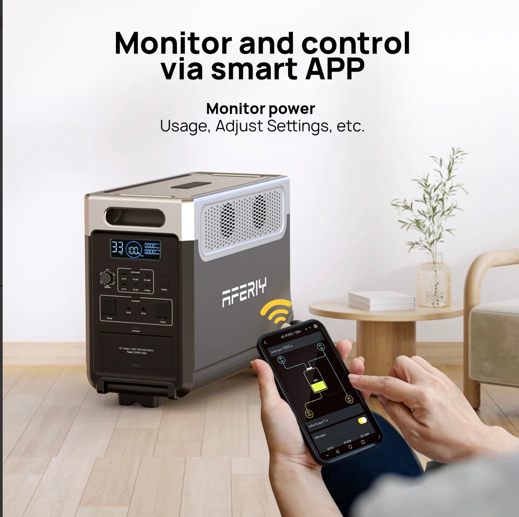 AFERIY P310 3600W 3840Wh Expandable Portable Power Station