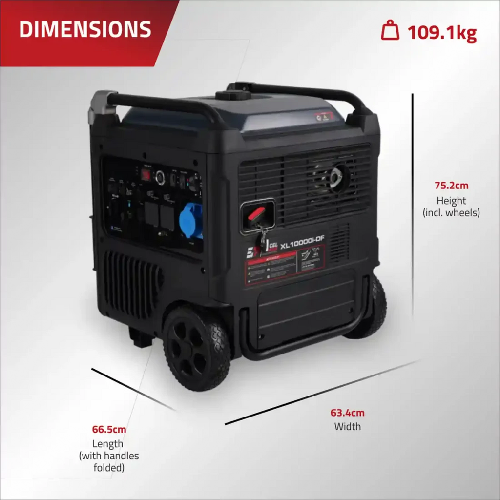 Excel Power XL10000i-DF 8.9kW Dual-Fuel Inverter Generator