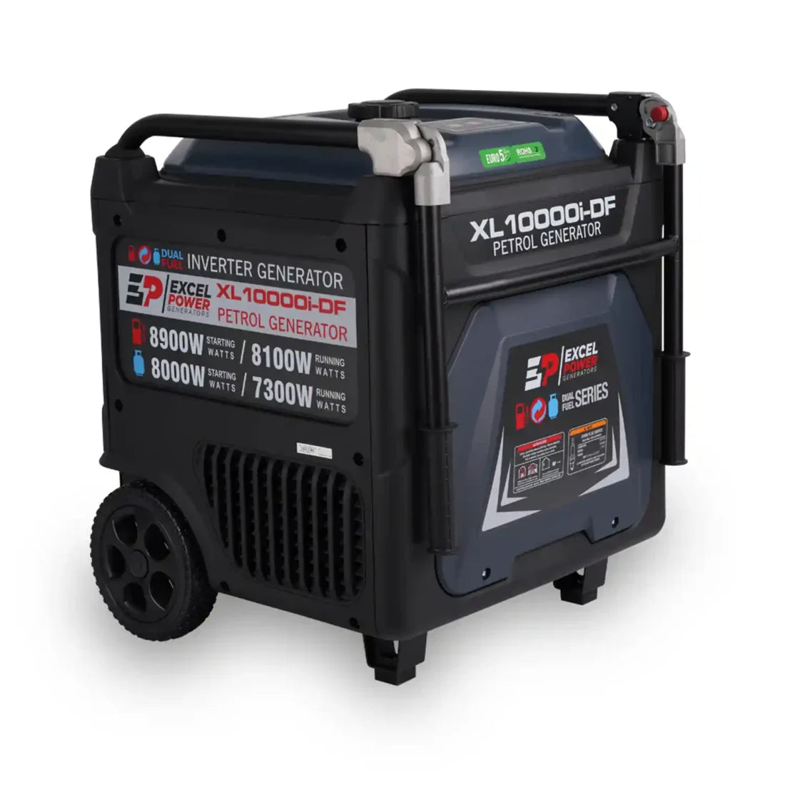 Excel Power XL10000i-DF 8.9kW Dual-Fuel Inverter Generator