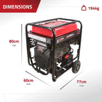 Excel Power XL11000V 8KW Open Framed Petrol Generator