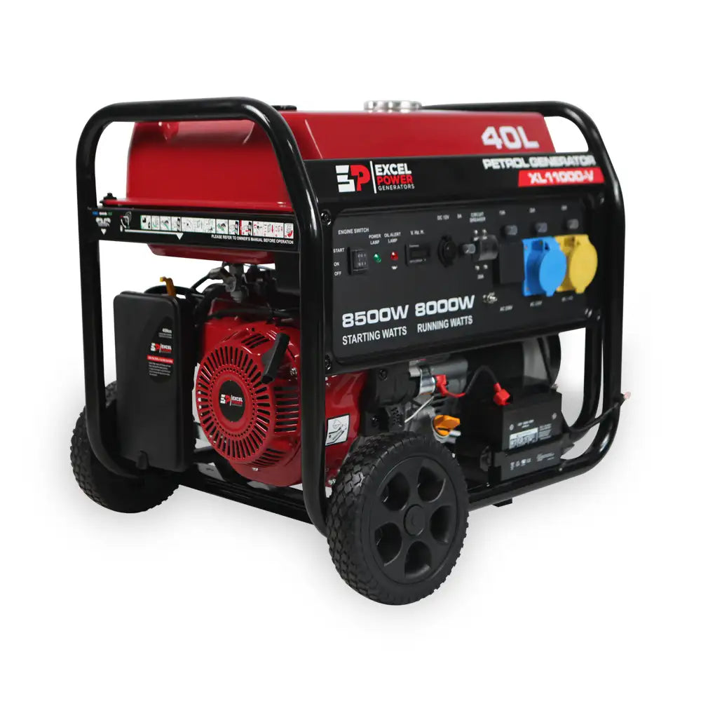 Excel Power XL11000V 8KW Open Framed Petrol Generator