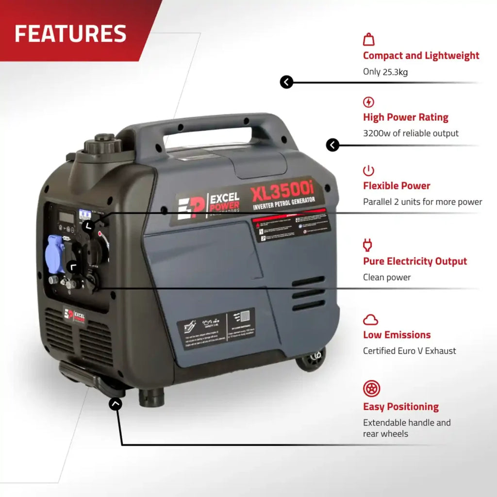 Excel Power XL3500i 3.2KW Inverter Generator