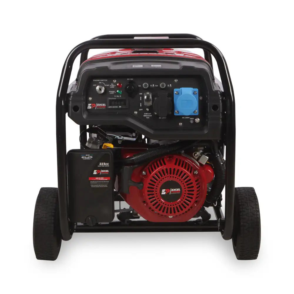 Excel Power XL4000DFV 3.5kW Open Framed LPG Dual-Fuel Generator