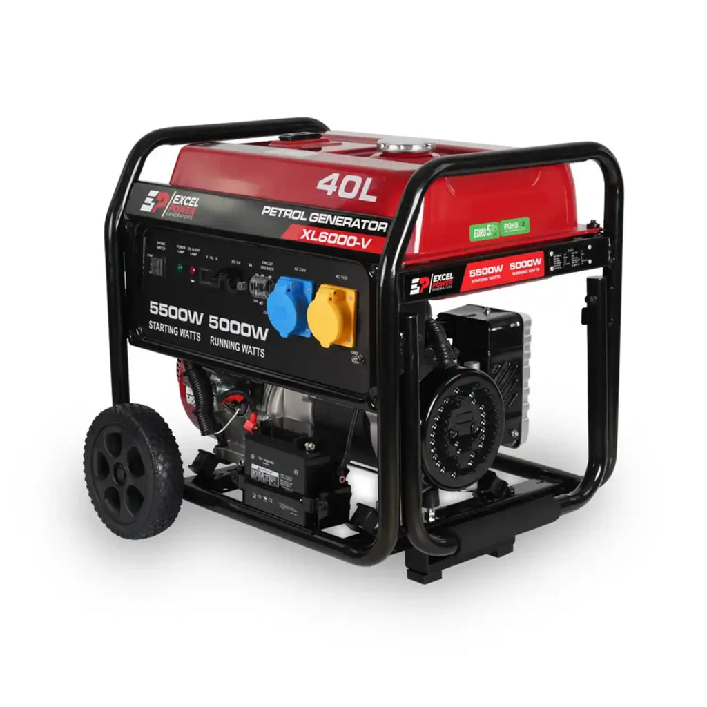 Excel Power XL6000V 5KW Open Framed Petrol Generator