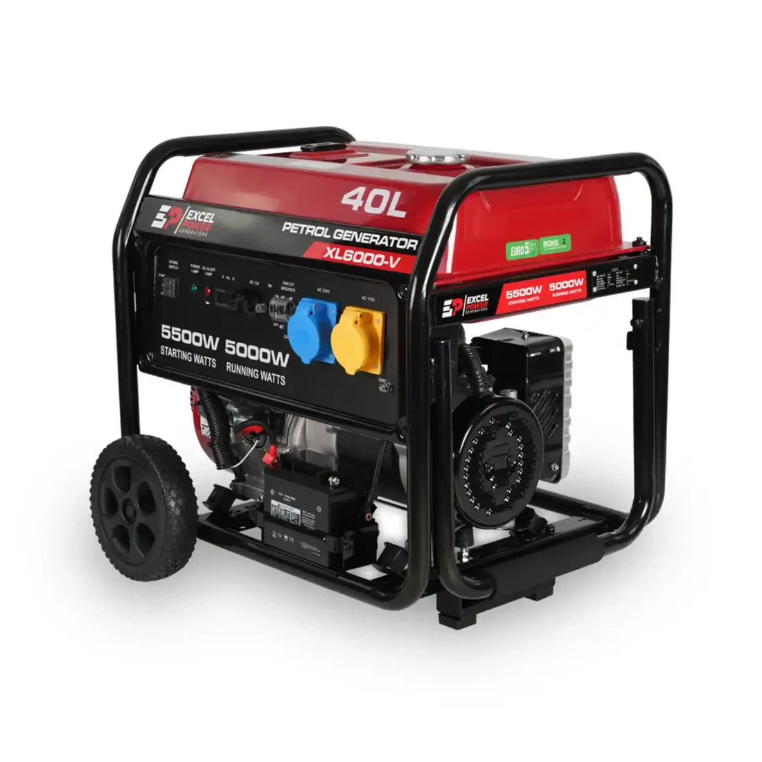 Excel Power XL6000V 5KW Open Framed Petrol Generator