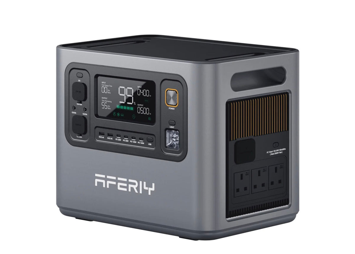 AFERIY P300 3000W 2048Wh Portable Power Station | Expandable to 10.24kWh | 1200W Solar Input | APP Control