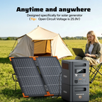 AFERIY SA100 100W Bifacial Portable Solar Panel | Foldable N-Type Solar Panel | IP67 Waterproof | MC4 Compatible