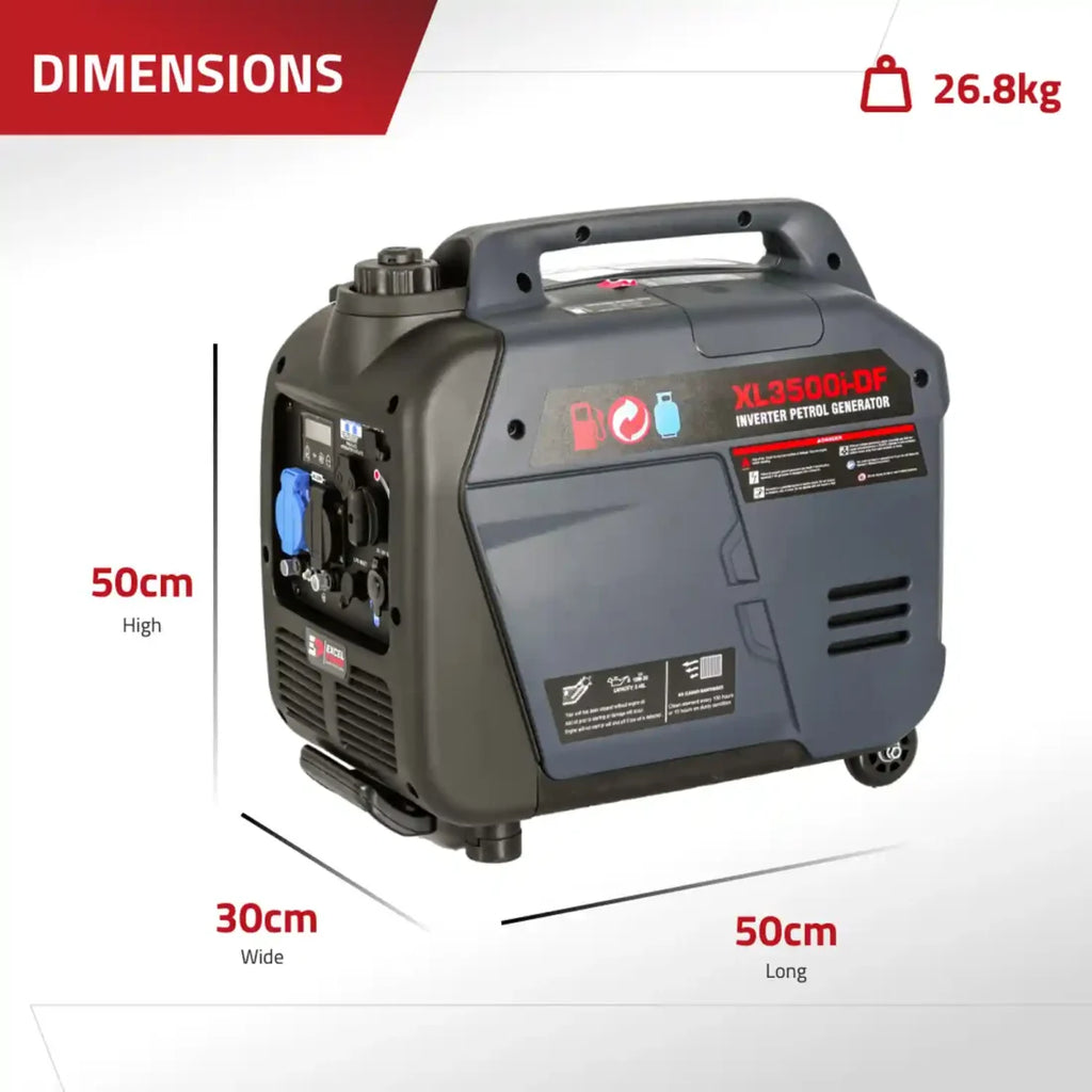 Power XL3500i-DF 3.2KW Dual-Fuel Suitcase Generator